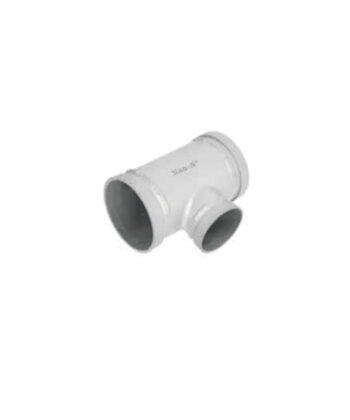 Cast steel groove reducer tee