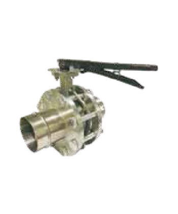 Handle/turbine butterfly valve