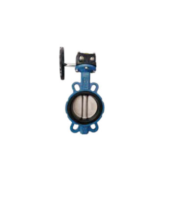 Turbine-to-clamp cast steel butterfly valve